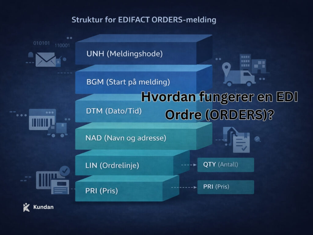 Hvordan fungerer en EDI Ordre (ORDERS)