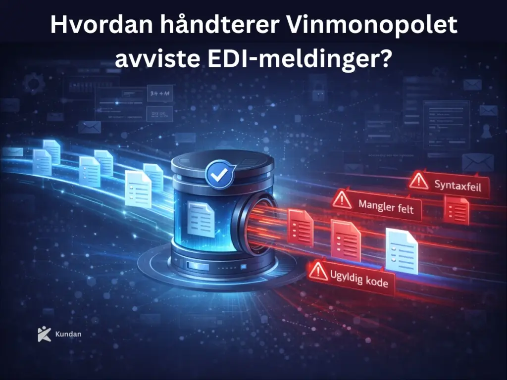 Hvordan håndterer Vinmonopolet avviste EDI-meldinger?