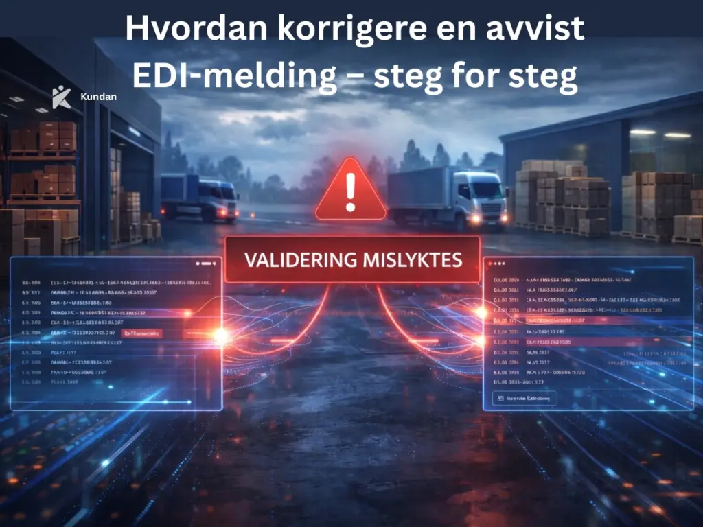 Hvordan korrigere en avvist EDI-melding – steg for steg
